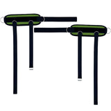 Maxbell Portable Ankle Straps Leg Glute Workouts for Weight Lifting Bodybuilding Gym Green 2pcs
