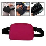 Maxbell Waist Bag Pack Fanny Pack with Adjustable Strap for Walking Hiking Camping Wine Red