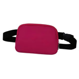 Maxbell Waist Bag Pack Fanny Pack with Adjustable Strap for Walking Hiking Camping Wine Red