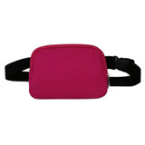 Maxbell Waist Bag Pack Fanny Pack with Adjustable Strap for Walking Hiking Camping Wine Red