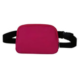 Maxbell Waist Bag Pack Fanny Pack with Adjustable Strap for Walking Hiking Camping Wine Red