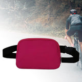 Maxbell Waist Bag Pack Fanny Pack with Adjustable Strap for Walking Hiking Camping Wine Red