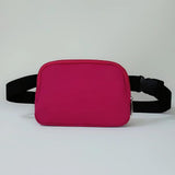 Maxbell Waist Bag Pack Fanny Pack with Adjustable Strap for Walking Hiking Camping Wine Red