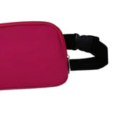 Maxbell Waist Bag Pack Fanny Pack with Adjustable Strap for Walking Hiking Camping Wine Red