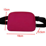 Maxbell Waist Bag Pack Fanny Pack with Adjustable Strap for Walking Hiking Camping Wine Red