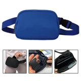 Maxbell Waist Bag Pack Fanny Pack with Adjustable Strap for Walking Hiking Camping Blue