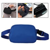 Maxbell Waist Bag Pack Fanny Pack with Adjustable Strap for Walking Hiking Camping Blue