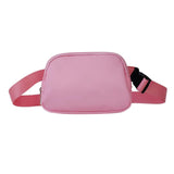 Maxbell Waist Bag Pack Fanny Pack with Adjustable Strap for Walking Hiking Camping Pink