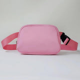Maxbell Waist Bag Pack Fanny Pack with Adjustable Strap for Walking Hiking Camping Pink
