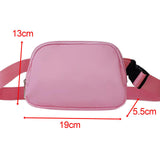 Maxbell Waist Bag Pack Fanny Pack with Adjustable Strap for Walking Hiking Camping Pink