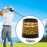 Maxbell 10Pcs Golf Iron Ferrules High Quality Premium Tapered Shaft Sleeves Gold