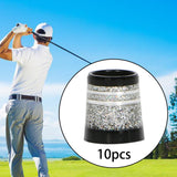 Maxbell 10Pcs Golf Iron Ferrules High Quality Premium Tapered Shaft Sleeves Silver