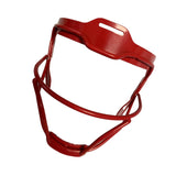 Maxbell Softball Batting Mask Face Guards Iron Wire Protective Shield Equipment Red