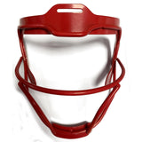 Maxbell Softball Batting Mask Face Guards Iron Wire Protective Shield Equipment Red