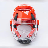 Maxbell Clear Taekwondo Mask Head Cover Detachable Face Shield Head Gear for Boxing Adults