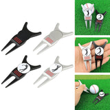 Maxbell Golf Divot Repair Tool Golf Club Holder Practice Women Men Golfer Putting Black