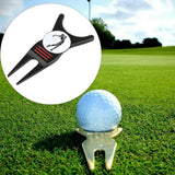 Maxbell Golf Divot Repair Tool Golf Club Holder Practice Women Men Golfer Putting Black with Marker