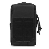 Maxbell Waist Bag Pouch Fanny Pack Key Holder Tote Bum Bags for Running Fishing Men Black