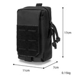 Maxbell Waist Bag Pouch Fanny Pack Key Holder Tote Bum Bags for Running Fishing Men Black