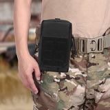 Maxbell Waist Bag Pouch Fanny Pack Key Holder Tote Bum Bags for Running Fishing Men Black