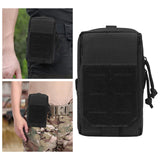 Maxbell Waist Bag Pouch Fanny Pack Key Holder Tote Bum Bags for Running Fishing Men Black