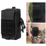 Maxbell Waist Bag Pouch Fanny Pack Key Holder Tote Bum Bags for Running Fishing Men Black