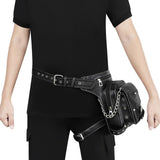 Maxbell Steampunk Fanny Pack Messenger Bags Hip Belt Climbing Outdoors Casual Unisex