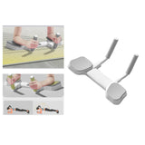 Maxbell Portable Core Trainer Board Workout Muscle Flat Support Unisex Waist White