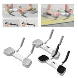 Maxbell Portable Core Trainer Board Workout Muscle Flat Support Unisex Waist White