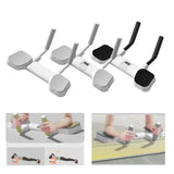 Maxbell Portable Core Trainer Board Workout Muscle Flat Support Unisex Waist White