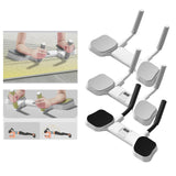 Maxbell Portable Core Trainer Board Workout Muscle Flat Support Unisex Waist White