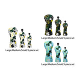 Maxbell Golf Club Head Cover Golf Wood Covers Club Protection PU Leather with Tags 1 White