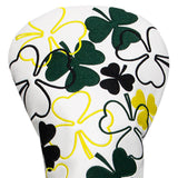 Maxbell Golf Club Head Cover Golf Wood Covers Club Protection PU Leather with Tags 1 White