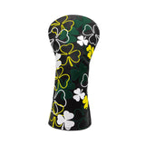Maxbell Golf Club Head Cover Golf Wood Covers Club Protection PU Leather with Tags 1 Black