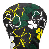 Maxbell Golf Club Head Cover Golf Wood Covers Club Protection PU Leather with Tags 1 Black