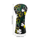Maxbell Golf Club Head Cover Golf Wood Covers Club Protection PU Leather with Tags 1 Black
