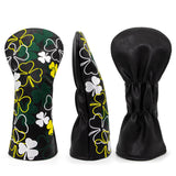 Maxbell Golf Club Head Cover Golf Wood Covers Club Protection PU Leather with Tags 1 Black
