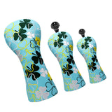 Maxbell Golf Club Head Cover Golf Wood Covers Club Protection PU Leather with Tags Set Blue