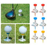 Maxbell 2Pcs Golf Tees Ball Holder Adjustable Height Indoor Outdoor Golfer Gift Red