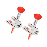 Maxbell 2Pcs Golf Tees Ball Holder Adjustable Height Indoor Outdoor Golfer Gift Red