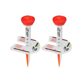 Maxbell 2Pcs Golf Tees Ball Holder Adjustable Height Indoor Outdoor Golfer Gift Red