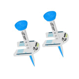 Maxbell 2Pcs Golf Tees Ball Holder Adjustable Height Indoor Outdoor Golfer Gift Blue