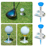 Maxbell 2Pcs Golf Tees Ball Holder Adjustable Height Indoor Outdoor Golfer Gift Blue