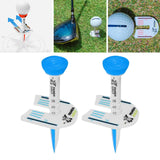 Maxbell 2Pcs Golf Tees Ball Holder Adjustable Height Indoor Outdoor Golfer Gift Blue