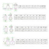 Maxbell 12Pcs Marine Boat Cover Nylon Hardware Accessories for Ship Traveling 22mm