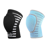 Maxbell Youth Knee Pad Thickened Sponge Anti Slip Elastic for Tennis Skating Black