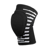 Maxbell Youth Knee Pad Thickened Sponge Anti Slip Elastic for Tennis Skating Black