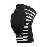 Maxbell Youth Knee Pad Thickened Sponge Anti Slip Elastic for Tennis Skating Black