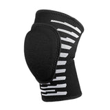 Maxbell Youth Knee Pad Thickened Sponge Anti Slip Elastic for Tennis Skating Black