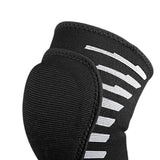 Maxbell Youth Knee Pad Thickened Sponge Anti Slip Elastic for Tennis Skating Black